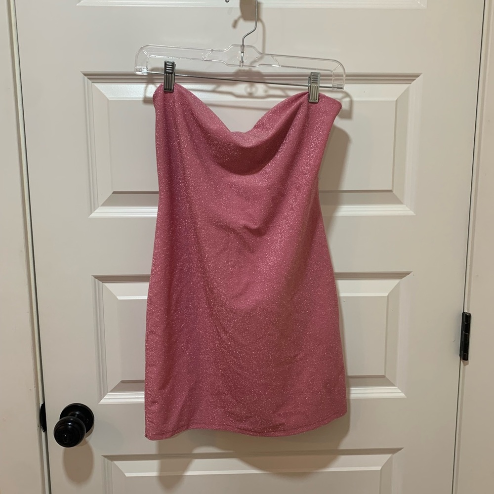 Target MIDI Sparkly Party Dress/ C: Pink/Purple with Sparkles/ S: Medium